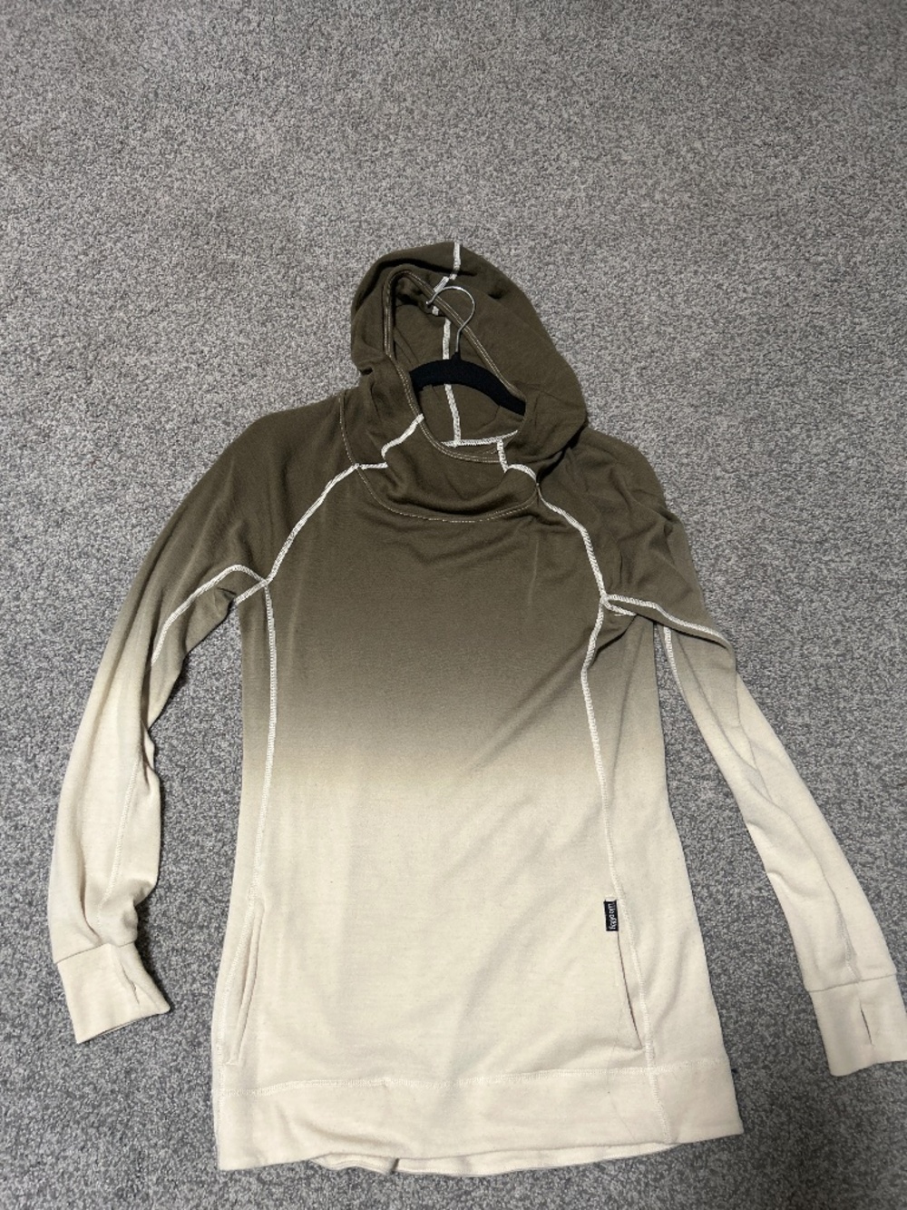 Woolly 100% Merino Wool Tunic Hoodie Sweater